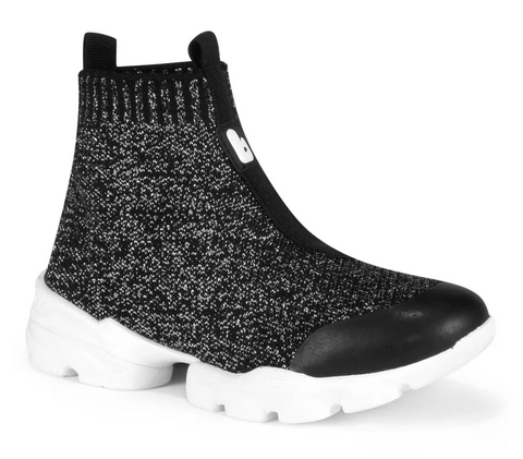 Bibi Sneakers Drop New Black Lurex with Sparkles - 983116 - Myrtle Flower Kids