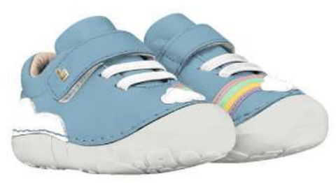 Bibi Preewalker Grow II Clouds and Rainbow Blue/White - 1022086 - Myrtle Flower Kids
